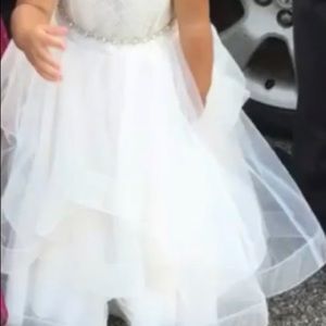 Flower girl dress blush colour